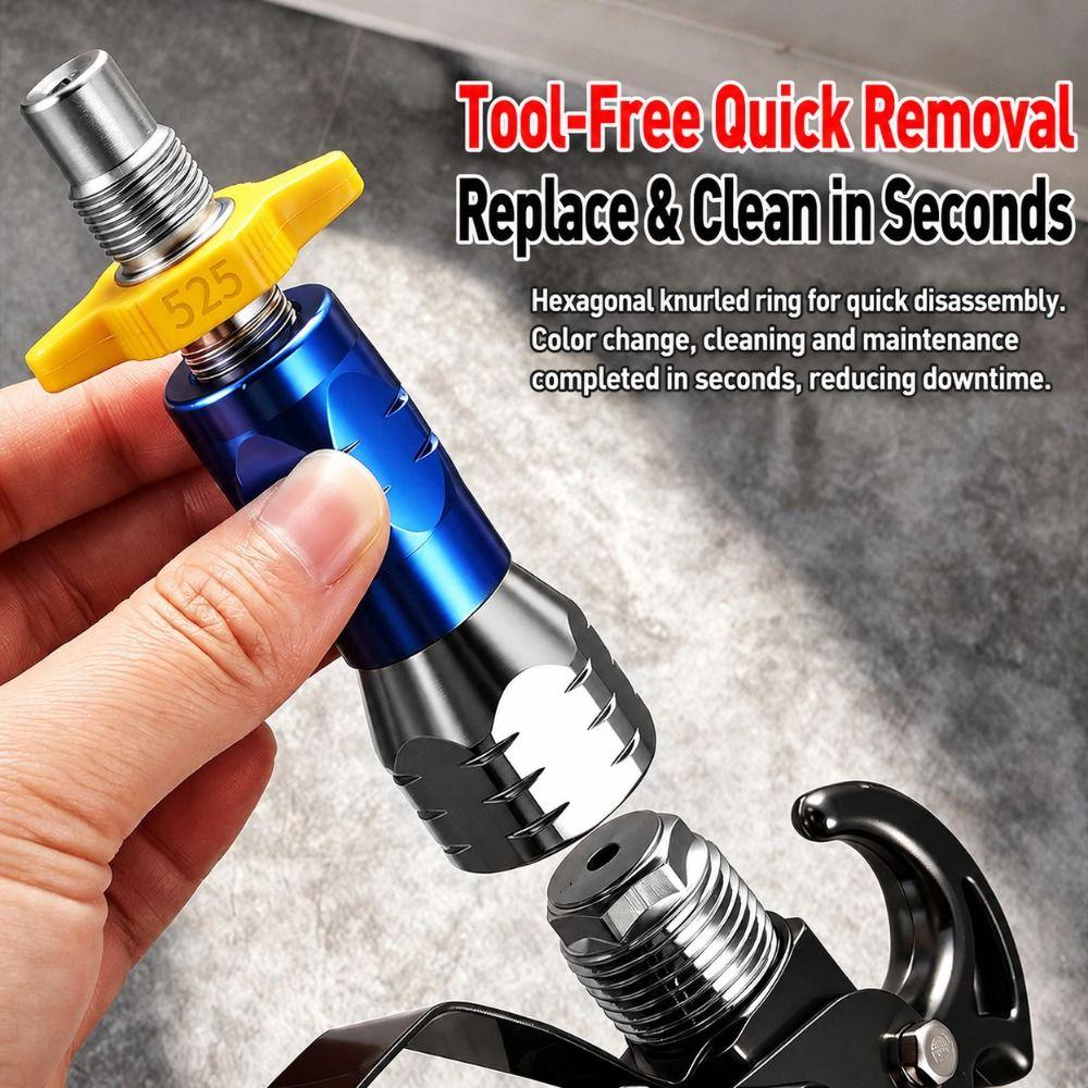 Anti-Drip Quick Connect Spray Tip Paint Sprayer Accessory for Diaphragm/Piston Type