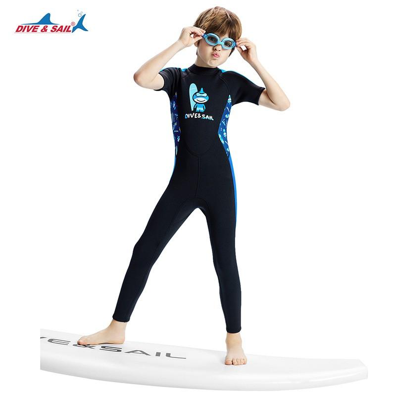 2.5mm Neoprene Full Wetsuit Boys Kids Diving Snorkeling Surfing Warmth Protection Summer Winter Use