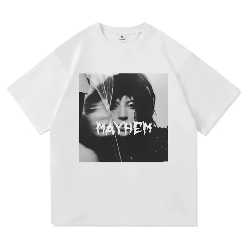 Lady Gaga Mayhem New Album Tee Shirt Homme New in Top Tees Men Clothing short sleeve Round Neck Printing Pullover T-Shirt 50513