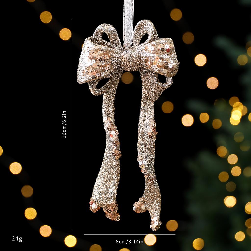 Christmas Decorations Acrylic Sequins Snowflake Elk Wreath Xmas Tree Hanging Pendant Glitter Ornament For Xmas New Year Party