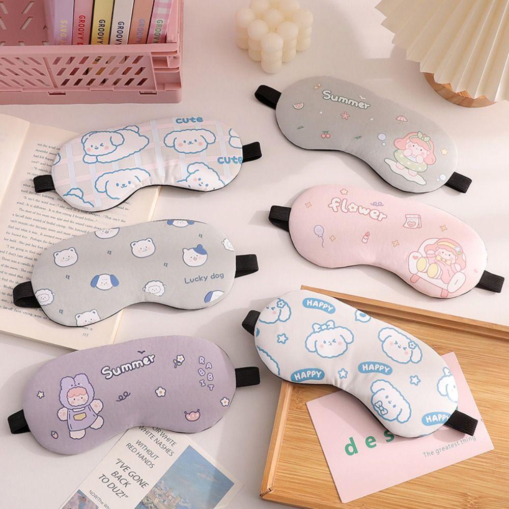 

Flower Sleep Eyes Mask Lucky Dog Eye Shade Cute Eye Patch Sleep
