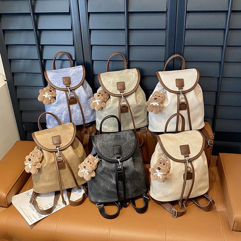 Koreansk Retro Casual Damryggsäck - 2025 Hösttrend, Lättvikt för Pendling & Utgång