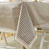 Waterproof & Oilproof Advanced Cotton Linen Tablecloth for Dining, Coffee, or Study Tables