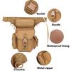 Herren Taktische Drop-Leg-Tasche Multifunktionale Hüfttasche Verstellbarer Oberschenkelgurt Wandern Sport Radfahren Wasserdichte Nylon Campingtasche