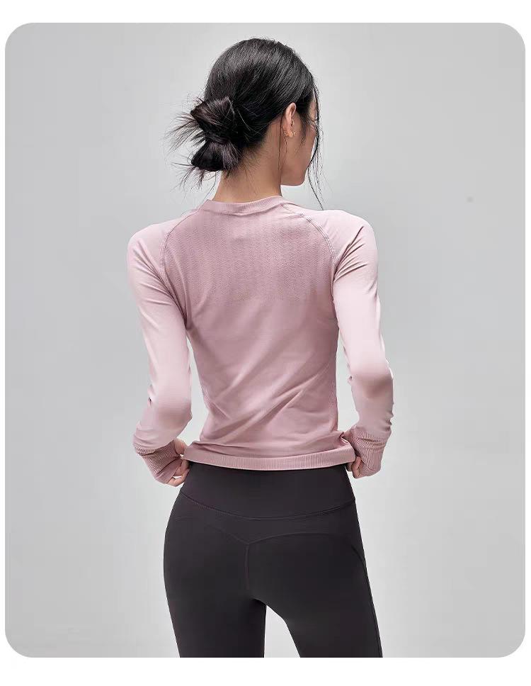 Autumn Winter Slim Fit Women's Long Sleeve Yoga & Running Top