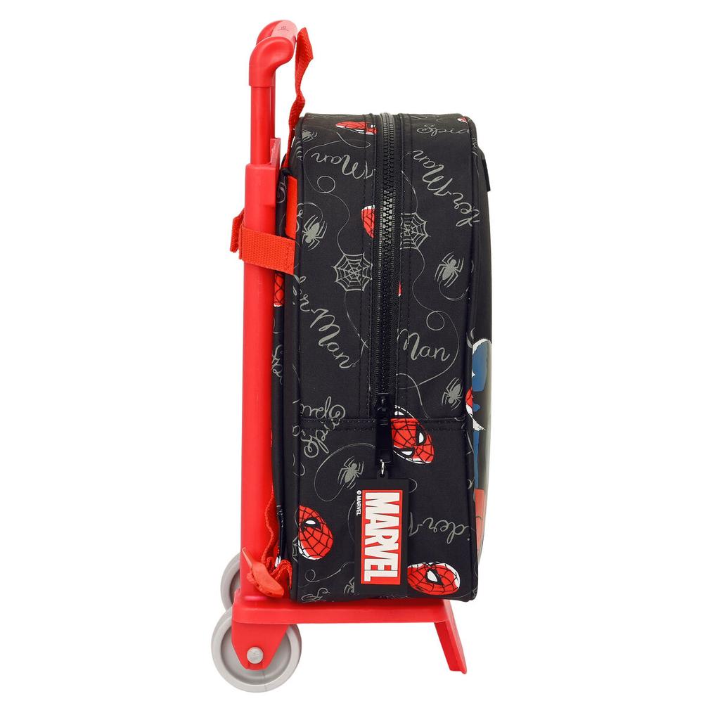 Spiderman Hero Black Wheeled Satchel (22 X 27 X 10 Cm)