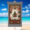 Christmas Printed Beach Towel Soft Quick Dry For Indoor Outdoor Home Use Holiday Gift