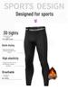 Men’s High Elastic Warm Compression Basketball Tights with Quick-Dry and Velvet for Autumn/Winter Fitness.
