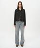 INSILENCE WOMEN Broken Twill Straight Jeans Light Grey