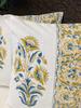 Pair of Handblock Printed Cushion Covers- 16*16 Inches