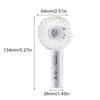 Mini Transparent Handheld Fan Adjustable 3 Speed 2000mAh USB Rechargeable Battery for Travel Outdoor Camping