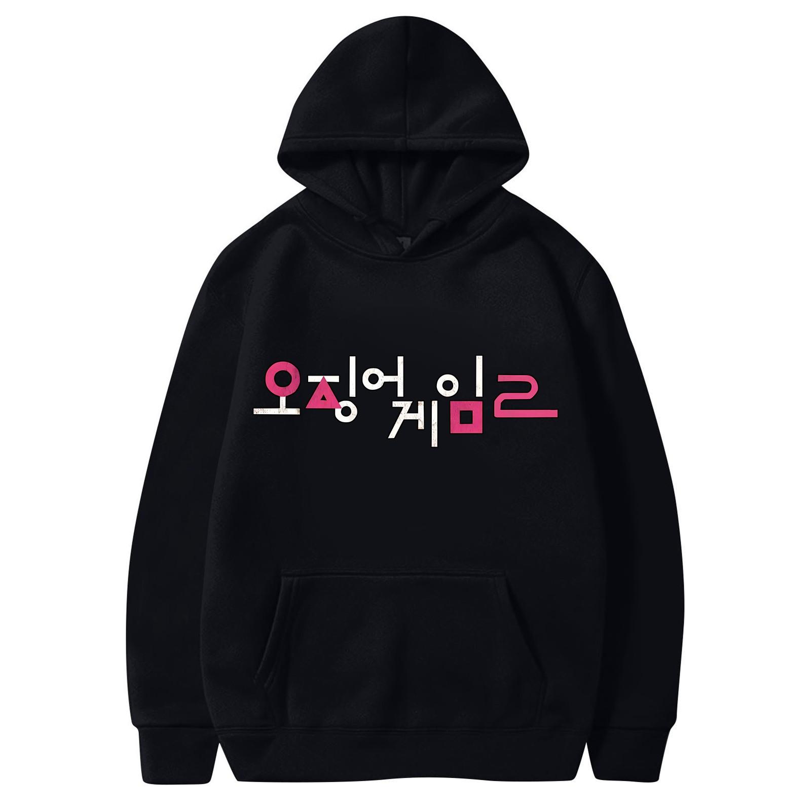 

Женская модная повседневная толстовка с круглым вырезом и длинным рукавом с принтом в виде букв S чёрный