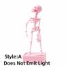 Bubble Activated Aquarium Skeleton Ornament Luminous Skeleton Air Stone  Fish Tank Decoration