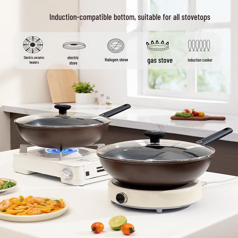 

COOKER KING Qili II 32cm Aluminum Alloy Non-stick Wok