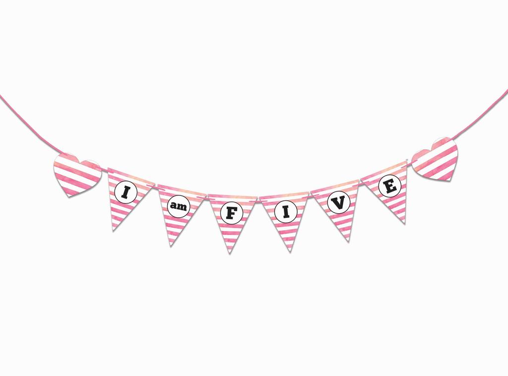 Inkdotpot Birthday Party Decorations Happy Birthday Party Garland Baby Girls Polka Dot Pennant Banner