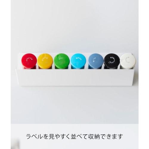 Yamazaki Tower Magnetic Angled Spice Rack, White, W24 x D8.2 x H7cm, Floating Storage for Easy Access, 1905