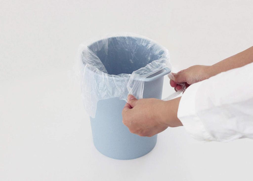 Trash can that hides bags Baked Yellow L size 10L TAPTRASH 240020 way-be