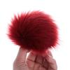 12 cm Kleidungsstück Druckknopf Faux Fuchspelz Strickmütze Bommel Ball Taschen Zubehör Hüte Dekor Haarball
