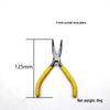 5" Mini Pliers for DIY Jewelry, Multi-Function Wire Cutters, Angled Top Cutting Pliers
