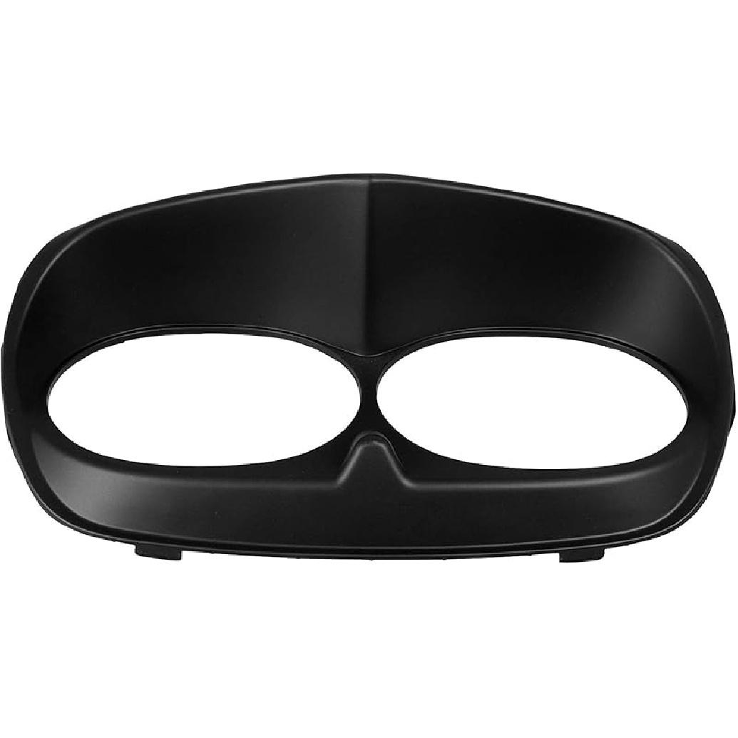 Gloss Black Motorcycle Headlamp Headlight Bezel Scowl Trim Outer Fairing for Harley Road Glide 1998-2013…