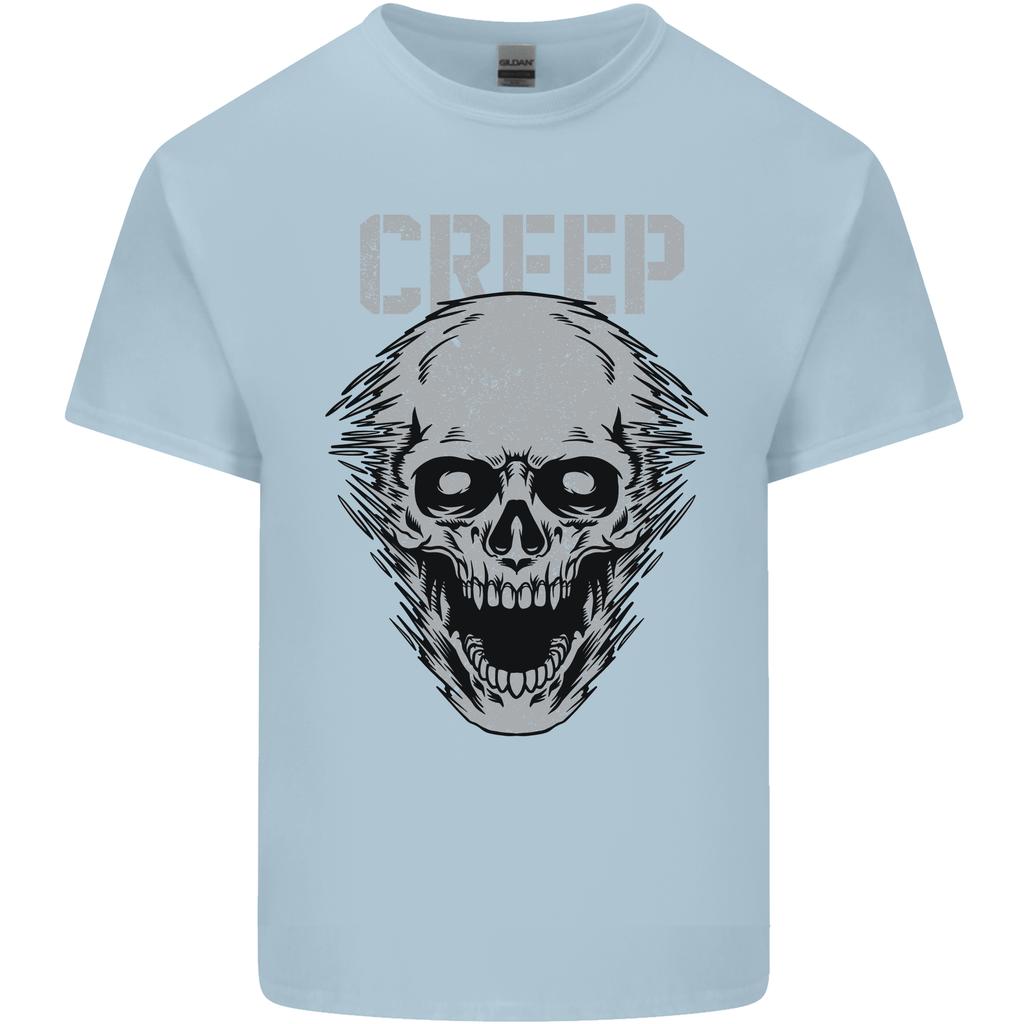 Creep HuUnisex Skull Gothic Rock Music Metal Unisexs Light Cotton TShirt