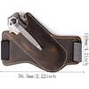 Handmade Leather Pocket Sheath for Belt,Pocket Holder Leather Sheath Length 4.2 Inch for Folding Tool