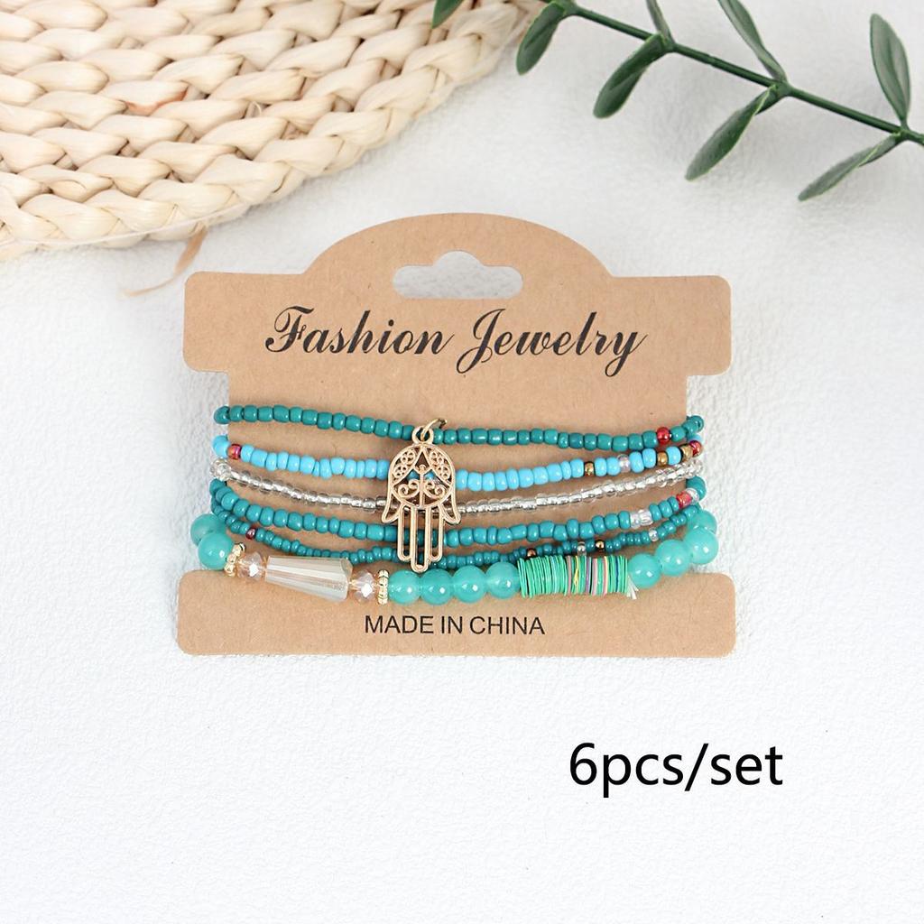 High-value ethnic style bohemian multi-layer bracelet, Xinjiang style summer wear beaded bracelet women's accessories
