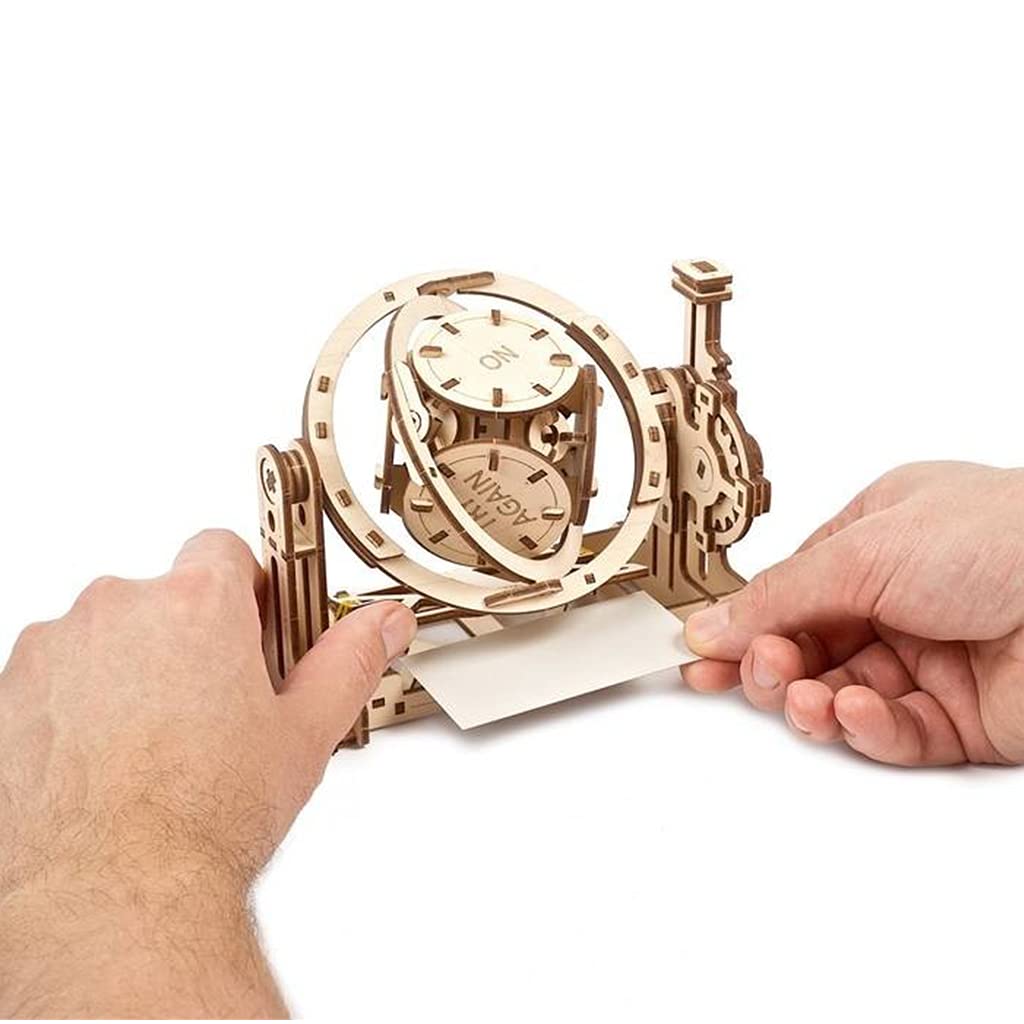 Ugears STEMLAB Random Generator Wooden Puzzle Educational Learning Craft Kit AR No Glue or Tools Required
