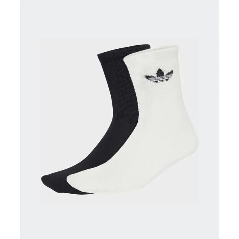adidas Пушистые носки с манжетой, 2 пары - Белый:Черный JX5217 5477329 S