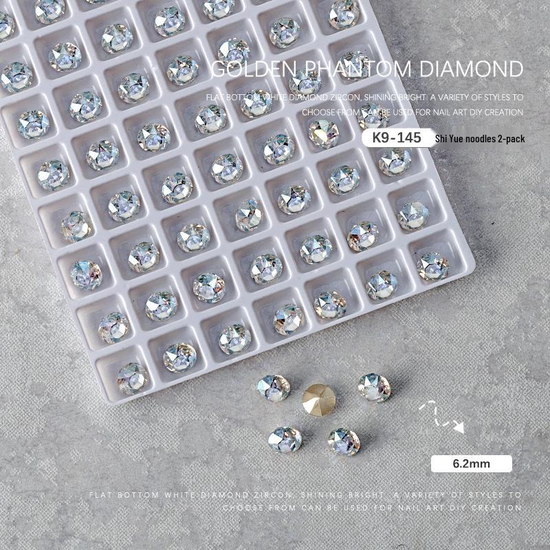 

Стразы для нейл-арта K9 - Острое дно, Кривое сердце, AB, Персиковое сердце, Квадратный Белый туман. 2 штуки.