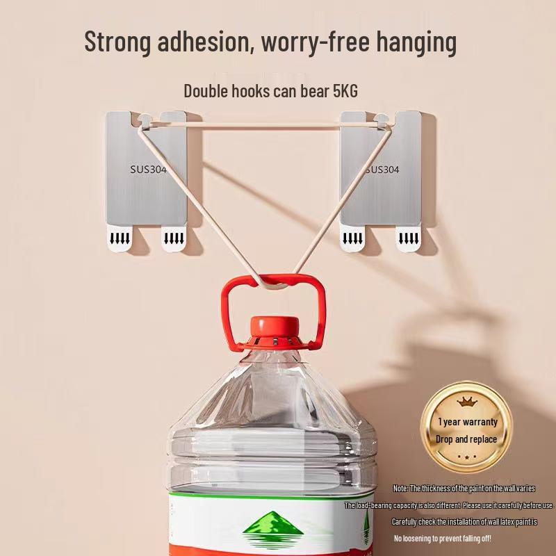 Seamless Stainless Steel Picture Hanging Hooks - No Punching Needed for Securely Mounting Photo Frames and Wedding Photos.