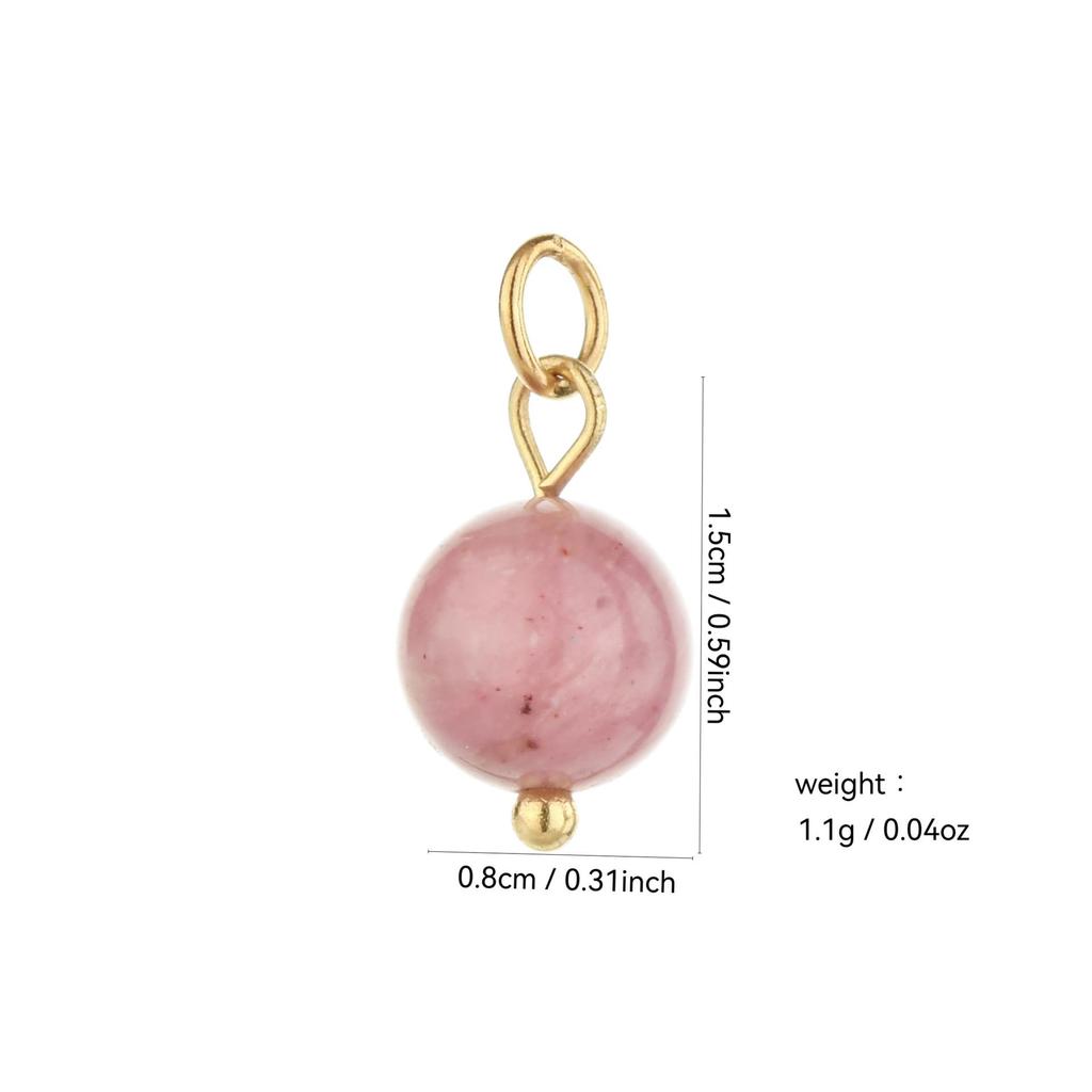 Handmade 18k Gold Electroplated Natural Stone Bead Earrings