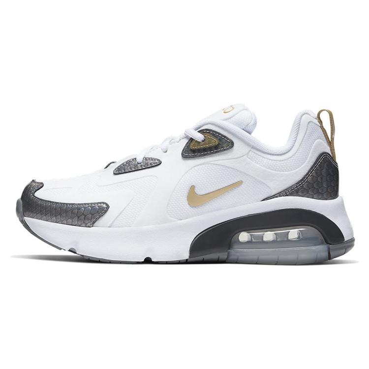 

Nike Air Max 200 White Metallic Gold GS CQ4009-100 35.5