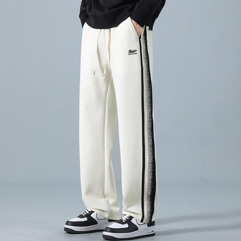Pants Men's Spring and Autumn New Versatile Loose Sweatpants Straight Wide Leg Sweatpants Casual Sports Youth Pants