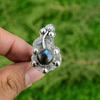 Mothers Day Deal 925 Silver Natural Labradorite Flower New Promise Ring Jewelry