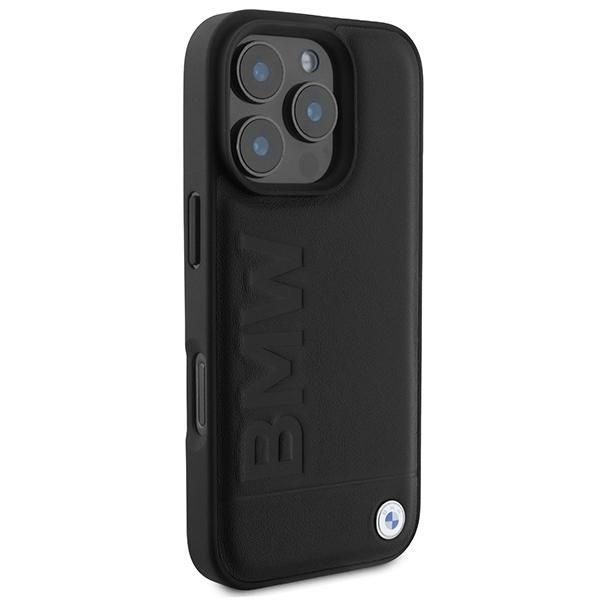 Bmw Bmhcp16Xsllbk Iphone 16 Pro Max 6.9Czarny/Black Hardcase Leather Hot Stamp
