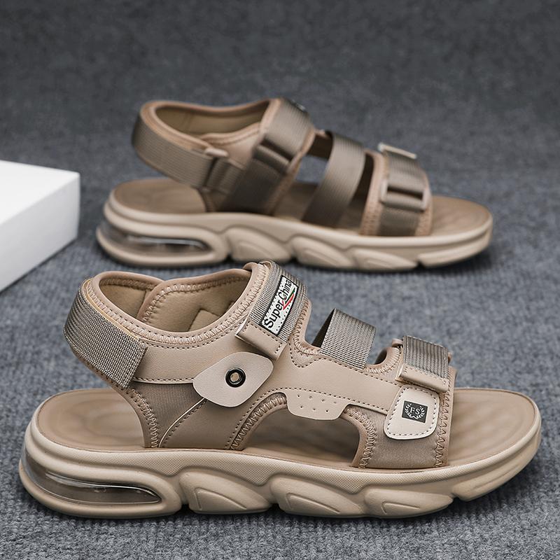 

Fashion Mens Open Toe Sports Sandals Summer Outdoor Breathable Beach Shoes Casual Slippers Soft Bottom Thickening Comfortable Non-slip 39