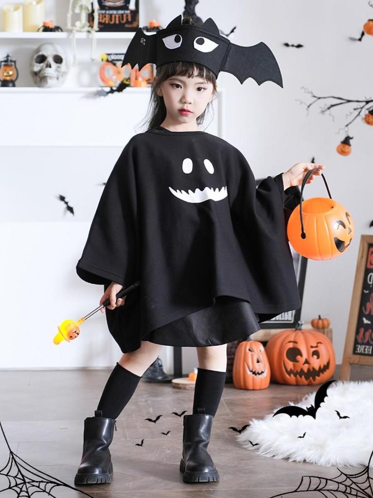 Junran Halloween Kinder Geisterkostüm Umhang und Cape für Jungen und Mädchen