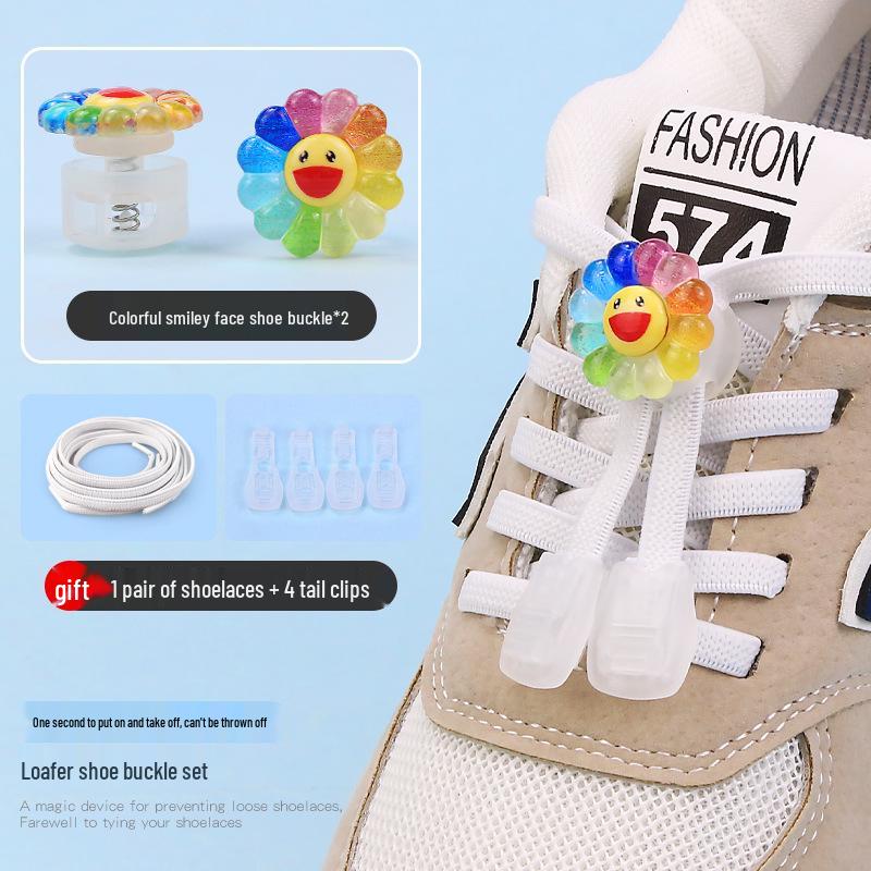 Cartoon No-Tie Shoelace Buckle Fastener for Kids