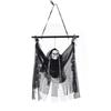 Hanging Skeleton with Eye and Terrifying Voice Frightening Haunted House Decoration Festivities Garden Door Adorment