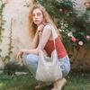 Snack eco crossbag_Cozy check ivory