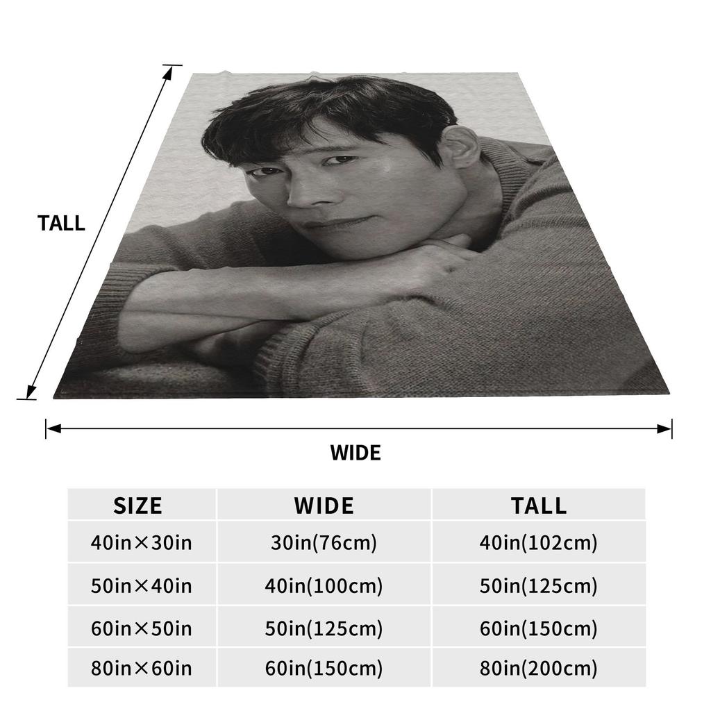 Lee Byung Hun Actor Blanket Multi-function Flannel Sofa Throw Blanket for Home Bedroom Travel Throws Bedspread Quilt