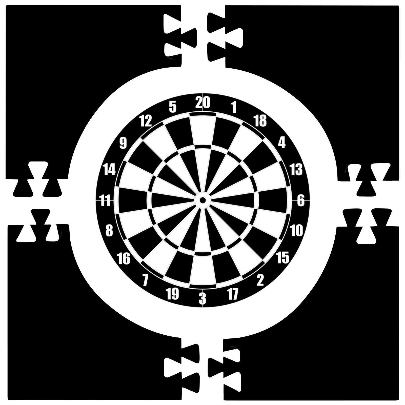 

Dart Board Wall Protector Square Dartboard Surround Rings Light weight Foam Dartboard Backboard Wall Protection Board