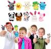 10pcs/set Cute Finger Puppets Baby Mini Plush Toys Kids Educational Finger Toy Cartoon Animals Plush Doll Children Figures Gifts