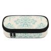 Pencil Case 300D Polyester Practical Secure Zipper Closure with Main Compartment Mesh Pocket and Pen Slots for Daily School Use