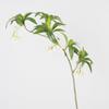 Plantas artificiais verdes 5 galhos haste longa 3D Hainan Elaeocarpus flores falsas para loja de casa