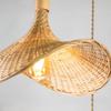 Handwoven Pendant Home Decor Bedroom Living Room Bamboo 1/3 Light Pendant Light Room Hotel Light Hanging Light Hotel Decor Light