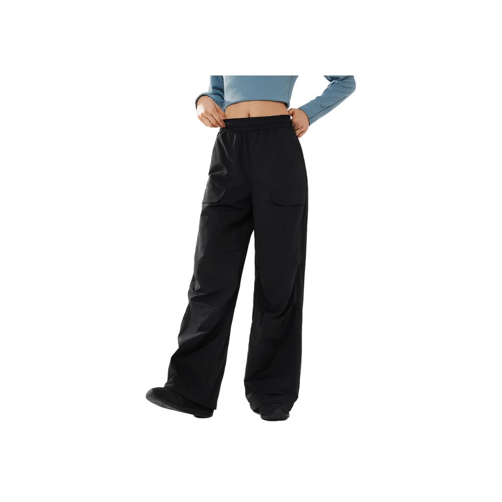 Li Ning Sports Lifestyle Series Logo Embroidered Casual Pants Women Bottoms AYKV896-1