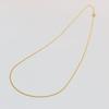 18k gold necklace Kihei chain cut 50cm K18 engraved 2-sided 3.8g