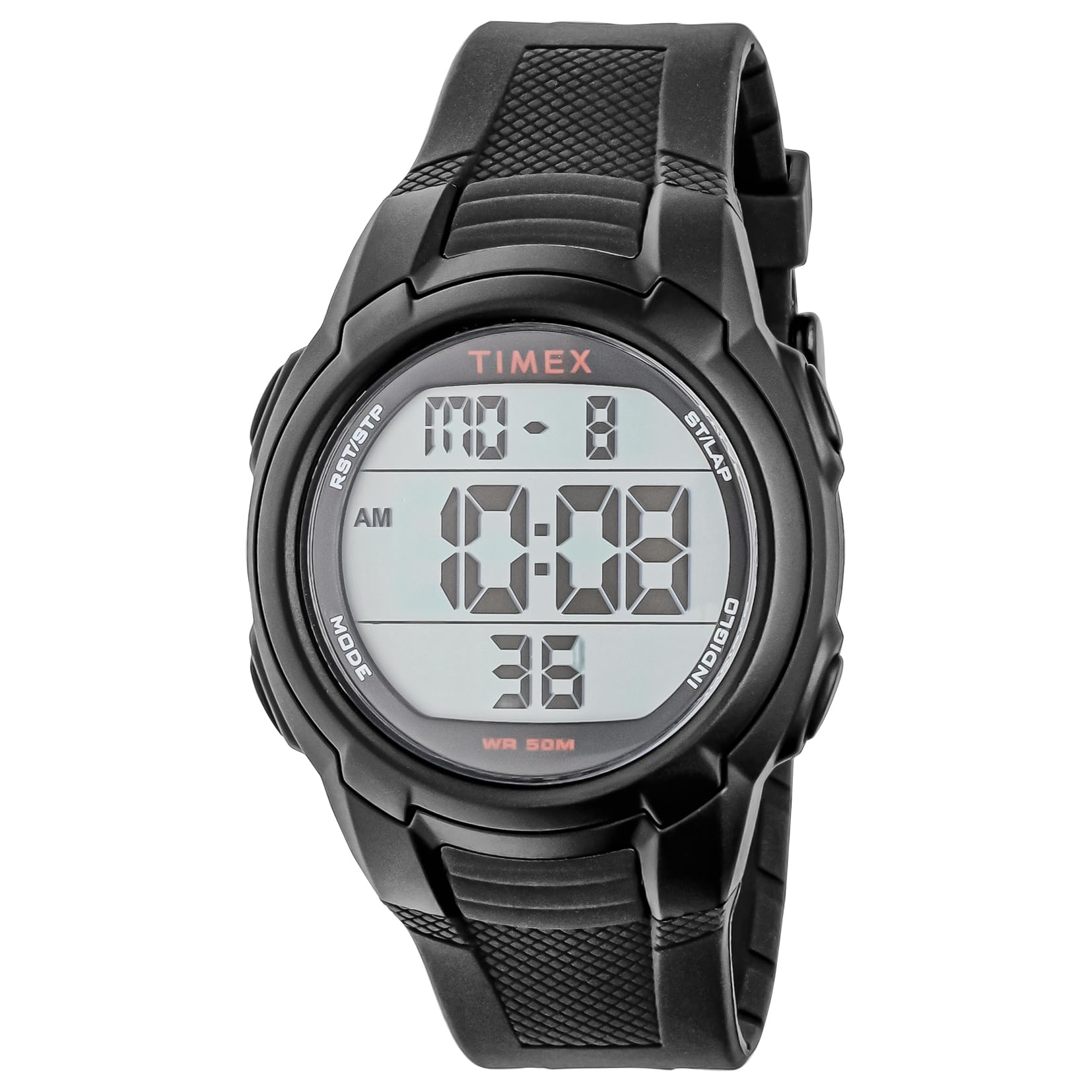 

Часы T100Sports Резина Минеральное стекло Кварцевые TW5M58400 Цифровые Черные [TIMEX] Мужские [Б/У] чёрный